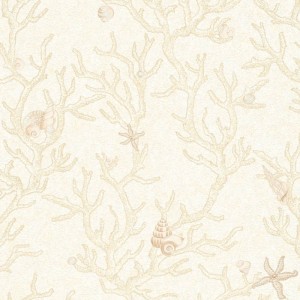 Papeldecor|Modernes Tapetenmuster mit großen weißen Wellen|Tapeten