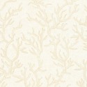 Versace|White and beige marine corals wallpaper|Wallpaper