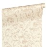 Versace|Ornamentale florale Tapete metallisch mit Stickereien|Tapeten