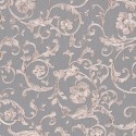 Versace|Papier peint damas ornemental gris et argent|Damas