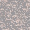 Versace|Papel pintado damasco ornamental gris y plata|Damasco