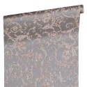 Versace|Papier peint damas ornemental gris et argent|Damas