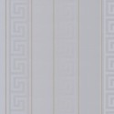 Versace|Papier peint rayures argent brillantes|Rayures