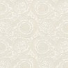 Versace|Papel pintado barroco blanco con flores en relieve|Papel Pintado