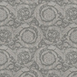 Casamance|Wallpaper tropical bamboo and fig trees white and ochre|High-End