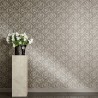 Versace|Papel pintado barroco flores en relieve|Damasco