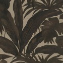 Versace|Papier peint tropical grandes feuilles de palmier finition métallisée|Tropical