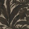 Versace|Papier peint tropical grandes feuilles de palmier finition métallisée|Tropical