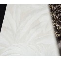 Versace|Papel pintado tropical hojas blancas de palmera con brillo|Tropical