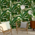 Versace|Papier peint tropical feuilles de palmier vertes|Tropical