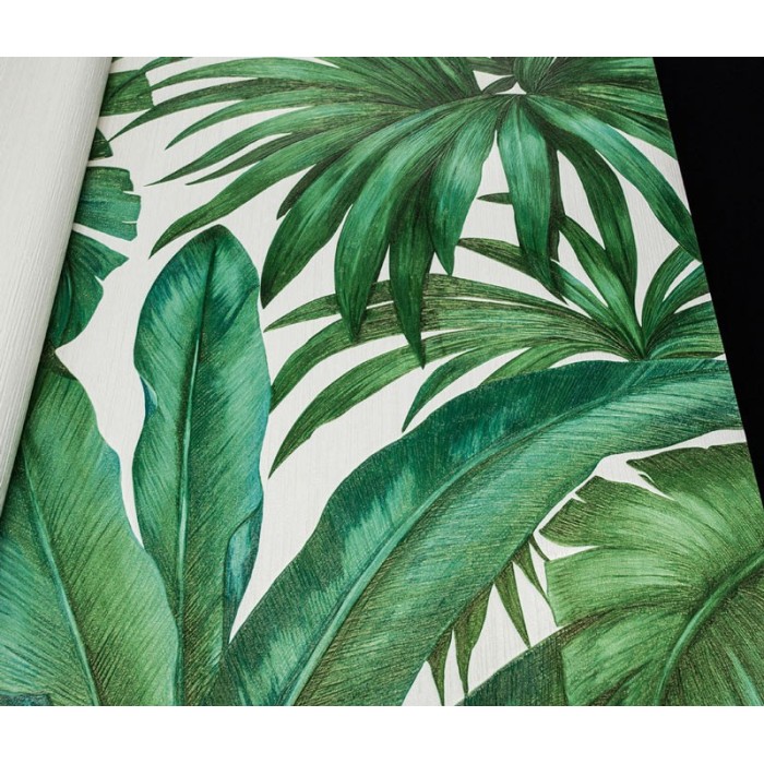 Versace|Papier peint tropical feuilles de palmier vertes|Tropical