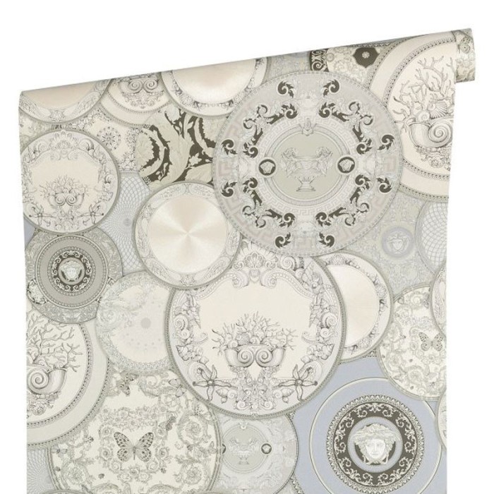 Versace|Versace metallic porcelain set wallpaper|Wallpaper