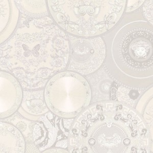 Versace|Versace Tapete metallisches Porzellan Set|Tapeten