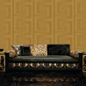 Papel pintado Versace clave griega dorado metalizado - Versace Versace III 935232