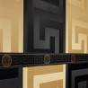 Versace|Papel pintado Versace negro moderno diseño|Papel Pintado