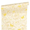 Versace|Ornamental floral wallpaper with butterflies|Wallpaper