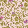 Versace|Papier peint néoclassique ornemental floral avec papillons|Romantique