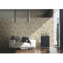 Versace|Elegant ornamental wallpaper with flowers and butterflies|Wallpaper