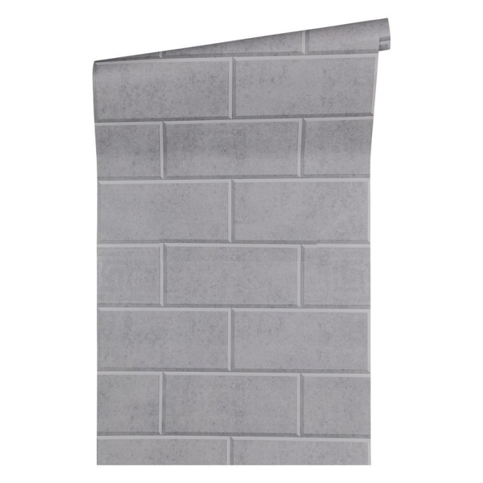 Versace|Tapete graue Steinblöcke|Steinimitat