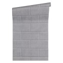 Versace|Grey stone block wallpaper|Stone Imitation