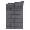 Versace|Black stone block wallpaper|Stone Imitation