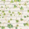 As Creation|Climbing plant brick wallpaper white|Brick Imitation