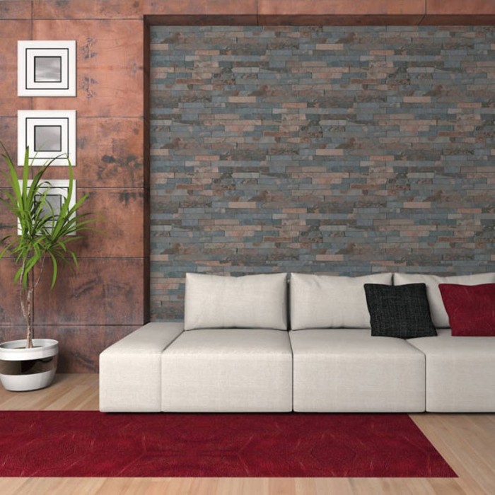 As Creation|Papier peint pierre ardoise oxydée|Papier Peint