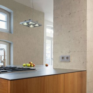 Marburg|Wallpaper eroded greige stone texture|Factory Style 2