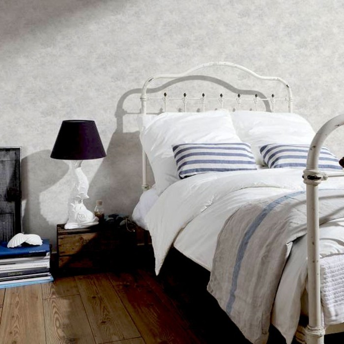 Papel pintado pared blanca enyesada - As Creation Wood´N Stones 954064