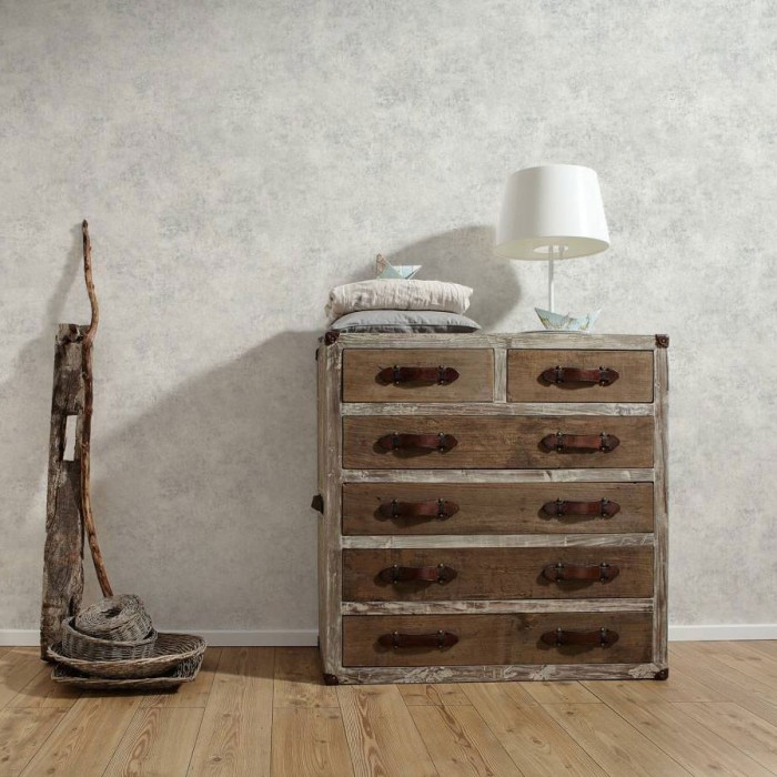 Papel pintado pared blanca enyesada - As Creation Wood´N Stones 954064