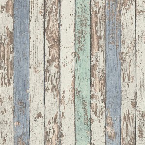 Grandeco|Papier peint effet bois 3D marron foncé|Imitation Bois