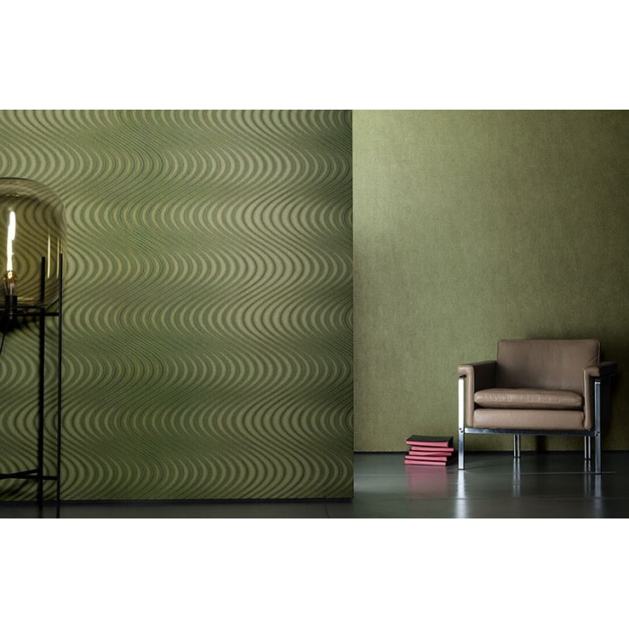 Marburg|Imitation reptile skin wallpaper in green|Wallpaper