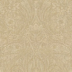 Papeldecor|Papier peint géométrique vert avec lignes dorées style moderne|Papier Peint