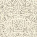 Eijffinger|Carved wooden wallpaper with bone white ornaments|Wallpaper