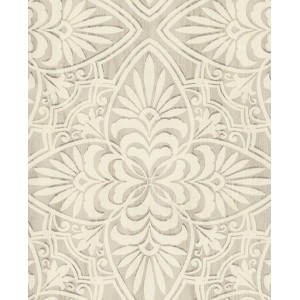 Caselio|Wohnzimmertapete mit Boho-Blumen in Terrakotta-Braun|Tapeten 2