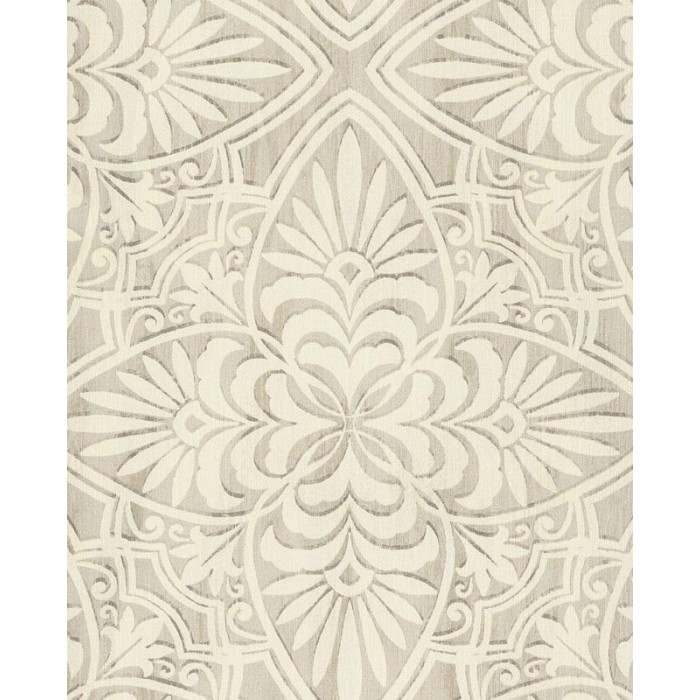 Eijffinger|Carved wooden wallpaper with bone white ornaments|Wallpaper