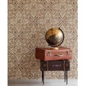 Eijffinger|Papier peint géométrique bois sculpté ethnique|Papier Peint