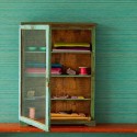 Eijffinger|Rustic green raffia wallpaper|Wallpaper