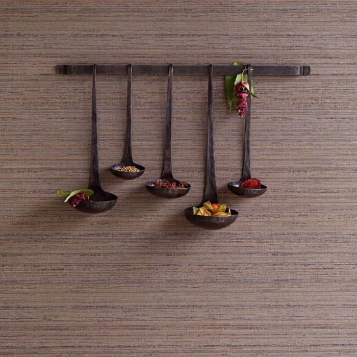 Papel pintado cáñamo rafia marrón taupe - Eijffinger Sundari 375146