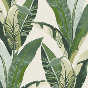Rasch|Wallpaper green floral begonia|Wallpaper