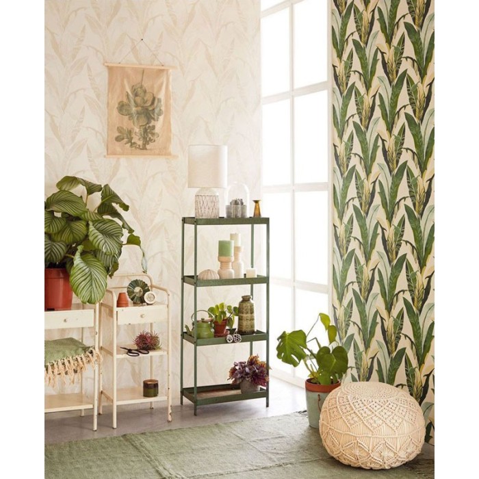 Eijffinger|Papel pintado hojas plátano verde tropical|Papel Pintado