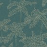 Eijffinger|Papel pintado palmeras verdes metalizado moderno|Papel Pintado