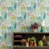 Eijffinger|Papier peint floral scandinave vert d’eau|Papier Peint