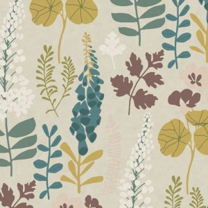 Eijffinger|Scandinavian wallpaper with Nordic flower bouquets|Wallpaper