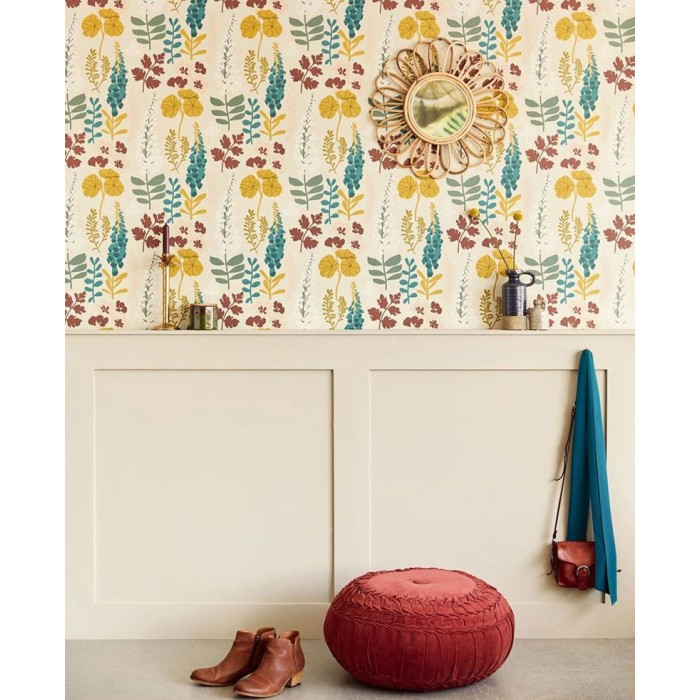 Eijffinger|Pastel Scandinavian floral wallpaper|Wallpaper