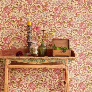 Elitis|Wallpaper with mottled silk effect in violet|Wallpaper 2