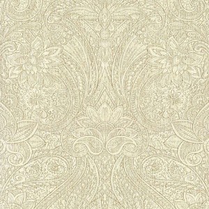 As Creation|Tapete im grünen und goldenen Damaststil|Damast