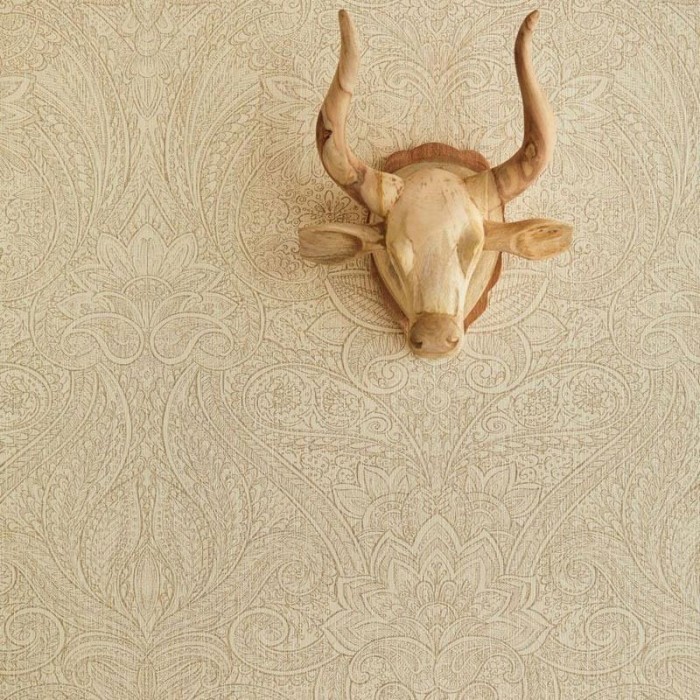 Papeldecor|Tapete orientalisch mit indischen Schnitzmustern|Tapeten