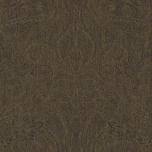 Casamance|Blumentapete schwarz-grau überlappend|Tapeten