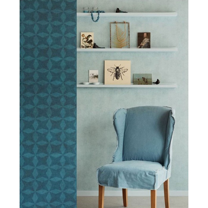 Papeldecor|Textiltapete Pastellgrün, Leinenoptik, modern und zeitlos|Tapeten